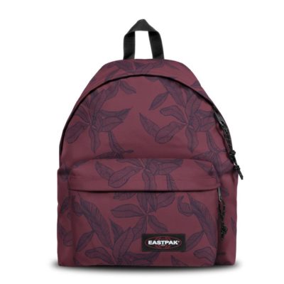 MOCHILA EASTPAK Padded Pak'r® EK62044T Leaves Merlot granate flores