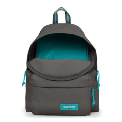 MOCHILA EASTPAK Padded Pak'r® EK620A12 BLAKOUT WHALE gris oscura con detalles turquesa