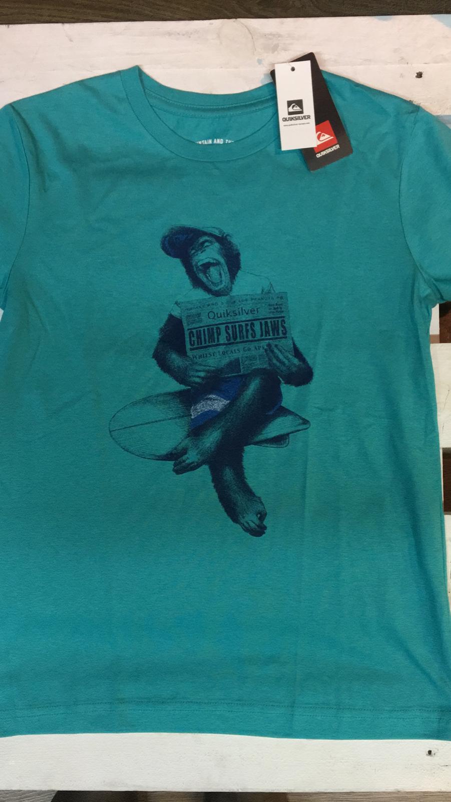 camiseta azul turquesa