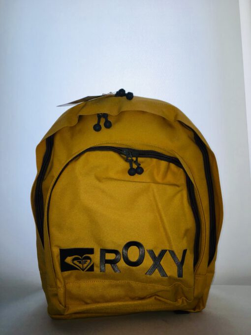 Mochila Roxy triple XRWBA201 Ref. 4111246 Color ocre con logo bordado gris