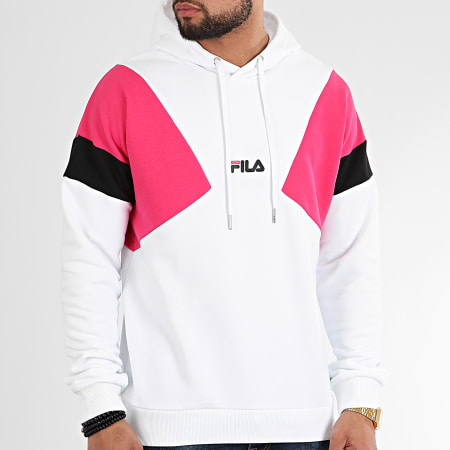 Sudadera FILA Hombre con capucha Sweatshirt Men Bade Hoody bright Ref.  687480 blanca rosa y negra - Martimpe Berart - Tienda de moda en Gausach,  Vielha, Valle de Aran