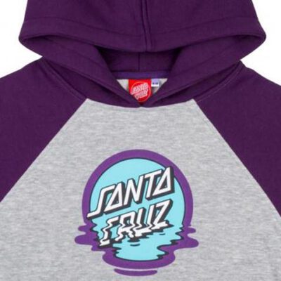 Sudadera niño SANTA CRUZ con capucha para Chicos Ref. Youth DOT REFLECTION HOOD -PURPLE HEATHER GREY LILA