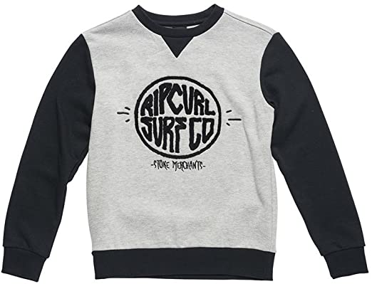 Sudadera niño Rip Curl cuello redondo para Chicos Ref. KFEEH4 Stoke Merchants Crew Fleece gris negro