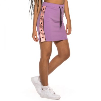 Falda Grimey chica Steamy blacktop skirt SS19 Purple Ref. GGMS104-PRP Lila con bandas logo color rosa palo
