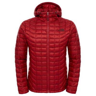 Chaqueta The North Face de plumón hombre cálida Thermobal Hoodie Cardinal Red T0CMG9619 roja