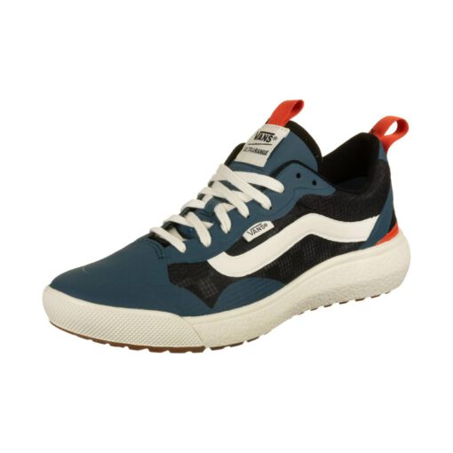 Zapatillas VANS cómodas Sneakers deporte hombre ULTRARANGE EXO Atlantic Deep/Antique White Modelo: VN0A4U1K24M azules con franja blanca