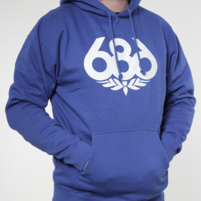 Sudadera 686 hombre con capucha casual WREATH PULLOVER HOODY Ref. KCRPHS102 azul eléctrico