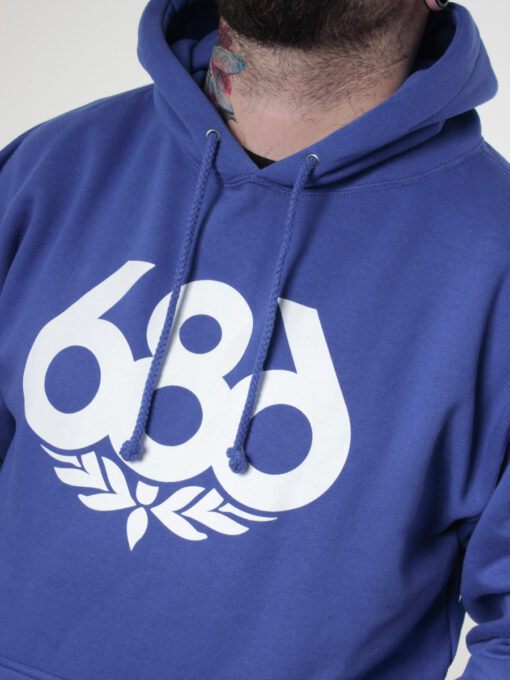 Sudadera 686 hombre con capucha casual WREATH PULLOVER HOODY Ref. KCRPHS102 azul eléctrico