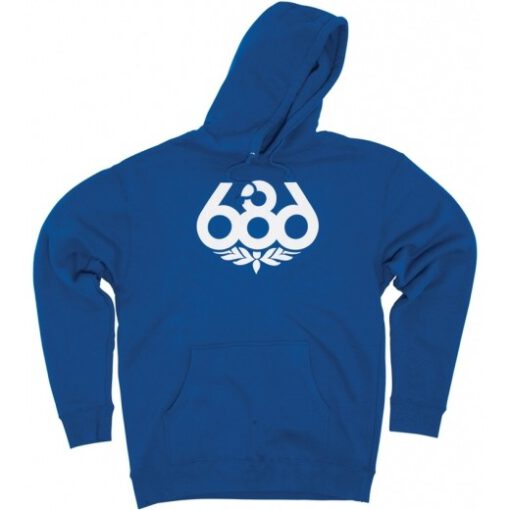 Sudadera 686 hombre con capucha casual WREATH PULLOVER HOODY Ref. KCRPHS102 azul eléctrico