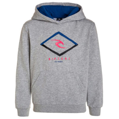 Sudadera niño RIP CURL con capucha y bolsillos Ref.KFEDP4 cement marle easy hooded fleece gris claro