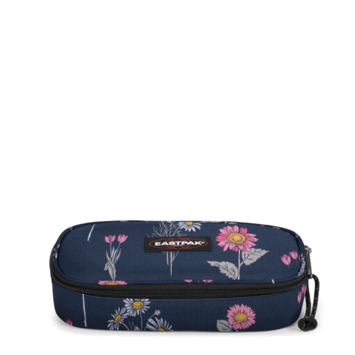 Estuche escolar Eastpak: PLUMIER OVAL EK717J33 Wild Navy azul flores margaritas