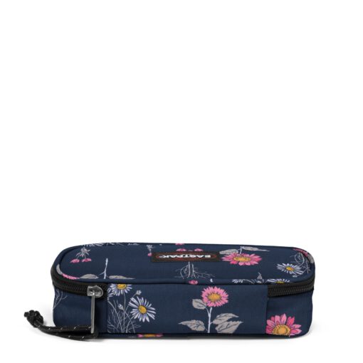 Estuche escolar Eastpak: PLUMIER OVAL EK717J33 Wild Navy azul flores margaritas