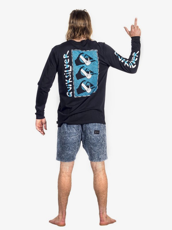  Quiksilver Camiseta estándar de manga larga Real One para hombre,  Acuático : Ropa, Zapatos y Joyería