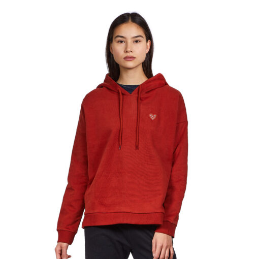 Sudadera vegana WEMOTO chica con capucha BERNA Ref. 162.415.500 color Red roja