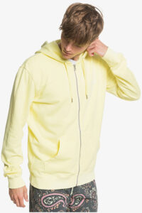 Sudadera Quiksilver Hombre con cremallera y capucha Acid sun fleecezi GCA0 Zip-Up Hoodie Ref. EQYFT04140 amarillo fluor