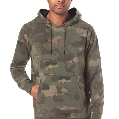 Sudadera VOLCOM Hombre con capucha JLA PULLOVER FLEECE Ref. G2451903-CAM Camuflaje logo rojo