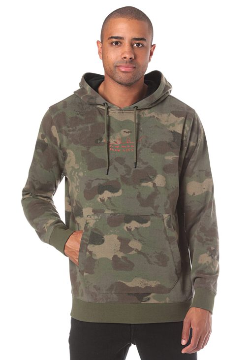 Sudadera VOLCOM Hombre con capucha JLA PULLOVER FLEECE Ref. G2451903-CAM Camuflaje logo rojo