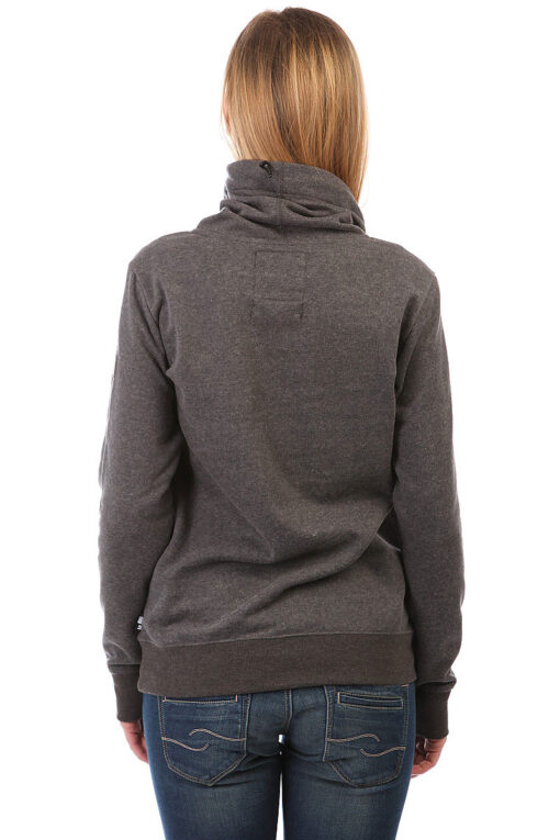 Sudadera DC SHOES Mujer cuello alto VENEER prenda intermedia Ref. EDJFT03046 gris oscuro