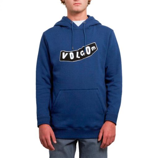 Sudadera Hombre con capucha VOLCOM Supply Stone P/O Ref. A4131804 azul con letras