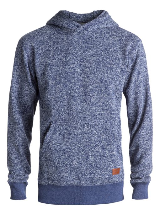 Sudadera de forro polar con capucha  Hombre Quiksilver bteh Dark grey heather ref.EQYFT03660 azul-blanco jaspeado