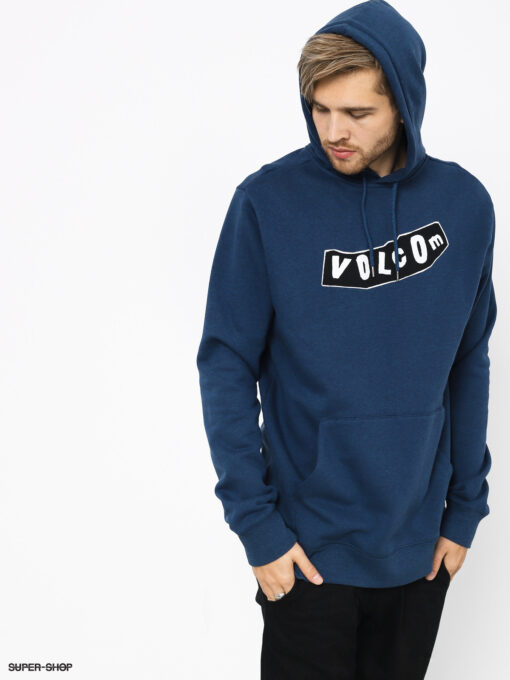 Sudadera Hombre con capucha VOLCOM Supply Stone P/O Ref. A4131804 azul con letras