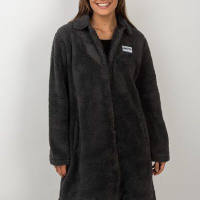 Chaqueta oversized VOLCOM Sherpa suave forrada para Mujer W Miller Jacket Ref. NKWJMIL charcoal Gris oscuro