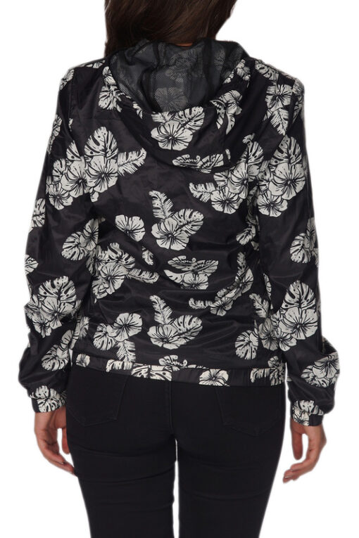 Chaqueta chubasquero Jott Mujer VENUS BASIC 9906/924 fleur écru Justoverthetop flores blancas y negras