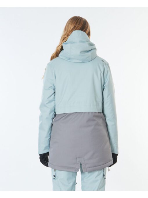 Anorak nieve RIP CURL con capucha para mujer Amity Search Snow Jacket Abyss Ref. SGJDI4 azul agua/gris