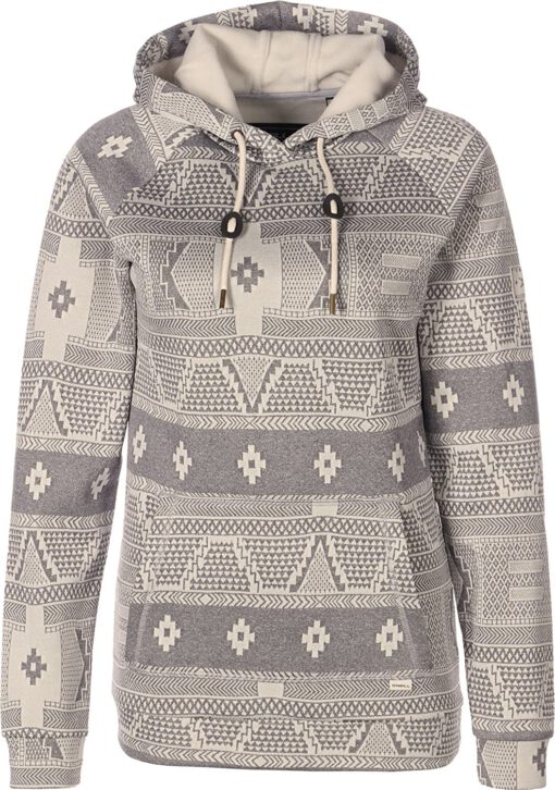 Sudadera Nieve O'NEILL forro polar con capucha para mujer PW Abby Fleece Ref. 655220 gris/blanco étnico