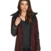 Chaqueta nieve 686 con capucha pelo con aislamiento para mujer Uptown black ruby Ref. L6W303 berengena/gris