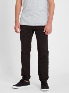 Pantalón VOLCOM corte deportivo tobillos elásticos para Hombre YOGUR JOGGER - BLACK Ref. A1212101_BLK negro Nueva Colección
