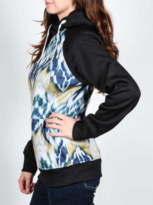 Sudadera Nieve 686 Técnica con capucha para mujer CORA BONDED IKAT Ref. L5W320 multicolor