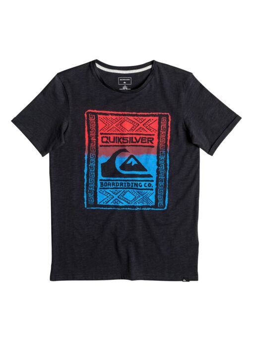 Camiseta QUIKSILVER manga corta niño surfera Slub Walled Up TARMAC (kta0) Ref. EQBZT03481 logo pecho