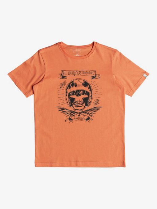 Camiseta QUIKSILVER manga corta niño surfera Classic Makau Ola REAL TEAL (nhj0) Ref. EQBZT03671 naranja calvera