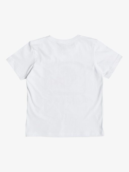Camiseta QUIKSILVER manga corta niño surfera Classic Magic Volcano WHITE (wbb0) Ref. EQKZT03080 blanca logo pecho
