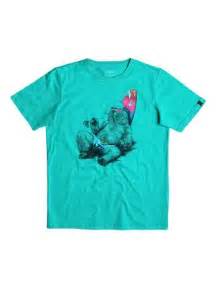 Camiseta QUIKSILVER manga corta niño surfera raton friki (bnfo ) Ref. EQBZT03464 verde intenso