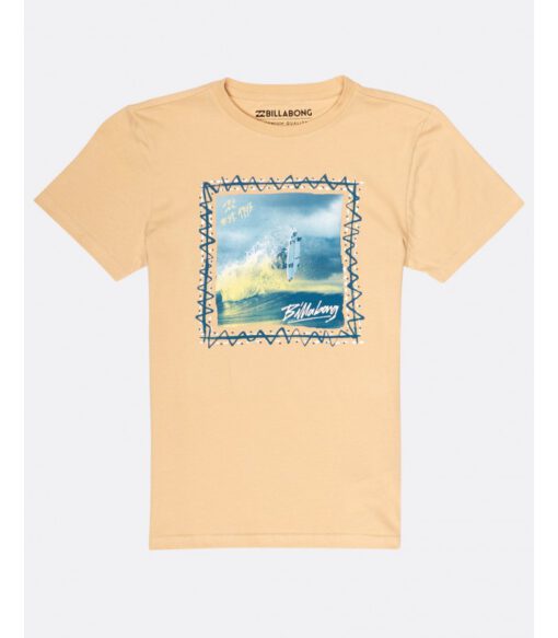 Camiseta BILLABONG surfera manga corta niño surfera Reverse tribe ss Tee Caramel creme Ref. H2SS10 crema