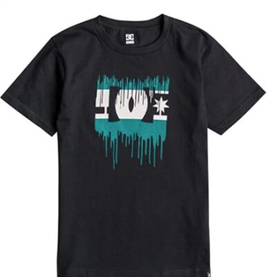 Camiseta DC SHOES manga corta niño Melting Kids T-Shirt Black (Kvj0) Ref. EDBZT03129 negra Logo DC