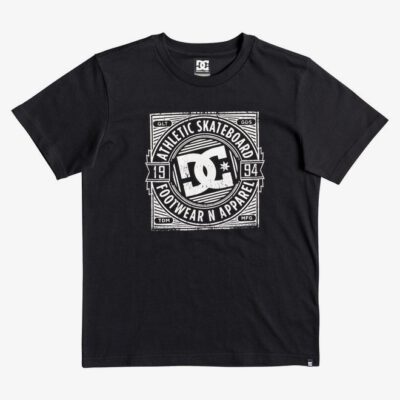 Camiseta DC SHOES manga corta niño SPOT RUSHER BLACK (kvj0) Ref. EDBZT03325 negra Logo DC blanco