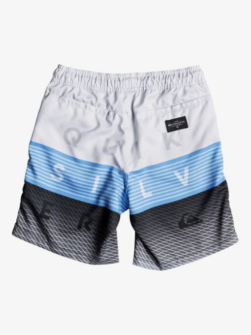 Bañador niño QUIKSILVER Short elástico Word Block 15 " (kzm6) Ref. EQBJV03136 Negro/azul