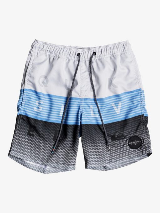 Bañador niño QUIKSILVER Short elástico Word Block 15 " (kzm6) Ref. EQBJV03136 Negro/azul