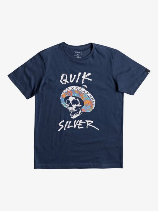 Camiseta QUIKSILVER manga corta niño surfera Classic El Bronco Ref. EQBZT03630 azul calavera