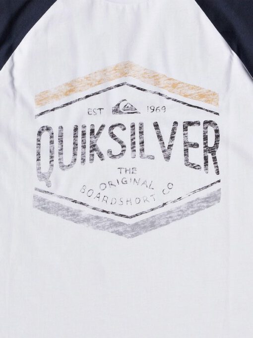 Camiseta QUIKSILVER manga larga niño Sketchy Member NAVY BLAZER (byj0) Ref. EQBZT03796 blanca/negra logo pecho