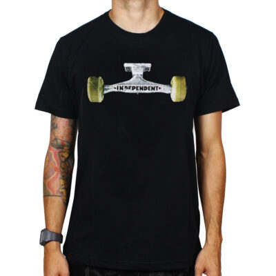 Camiseta INDEPENDENT manga corta Skate niño Ground Down Black Ref. IYTSG negra