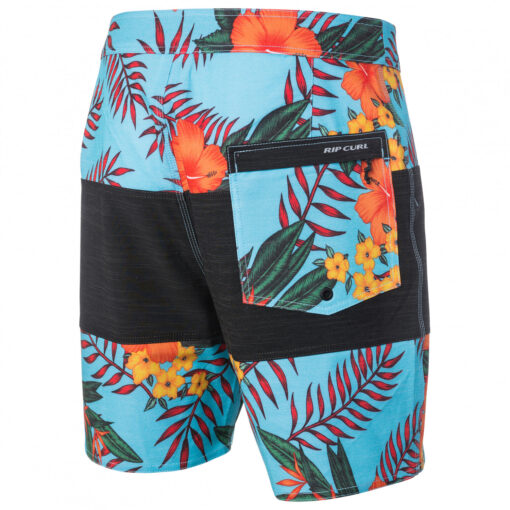 Bañador RIP CURL surfero niño Short elástico Mirage Wilko Spliced Boy 17" Boardshort Blue Ref. KBOEN4 azul flores tropicales