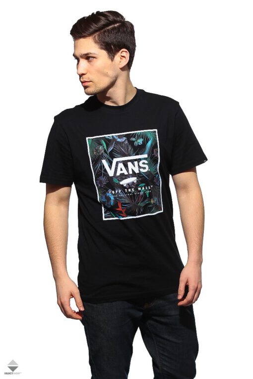 Camiseta VANS Hombre manga corta Print Box T-shirt Black jungle Ref. VA312SPGZ Negra