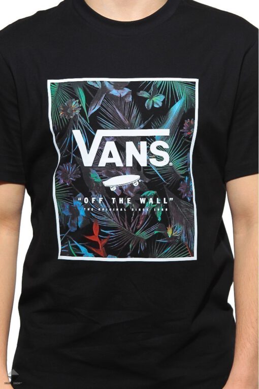 Camiseta VANS Hombre manga corta Print Box T-shirt Black jungle Ref. VA312SPGZ Negra