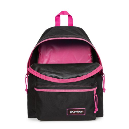 MOCHILA EASTPAK Padded Pak'r® EK620I84 Kontrast Escape negra con detalles rosa fucsia