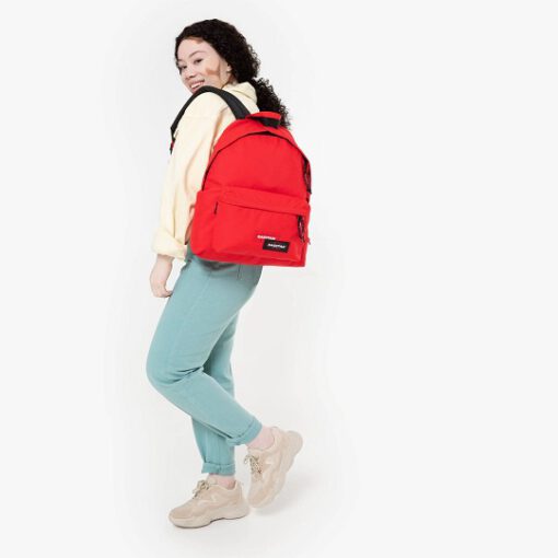 MOCHILA EASTPAK Padded Pak'r® 24l. EK620K47 Sailor Double rojo intenso con logo doble