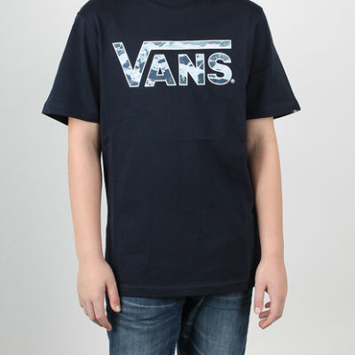 Camiseta VANS manga corta niño by classic logo fill bloom Ref. V2R2J4H azul marino logo camuflaje